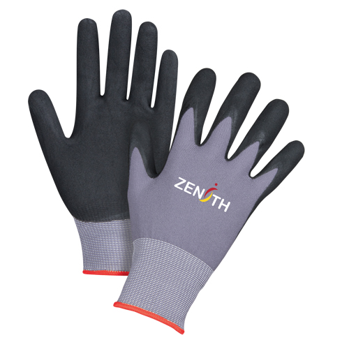 Gants ZX-1 de premi&egrave;re qualit&eacute; compatibles avec les &eacute;crans tactiles, 6/T-petit, R&ecirc;vetement Mousse de nitrile, Calibre 15, Enveloppe en Nylon Air Extreme Inc.