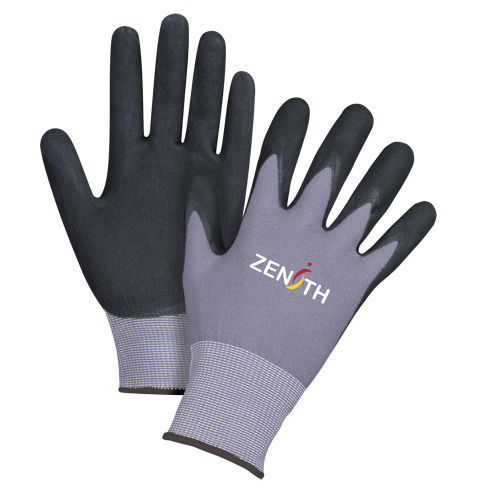 Gants ZX-1 de premi&egrave;re qualit&eacute; compatibles avec les &eacute;crans tactiles, 10/T-Grand, R&ecirc;vetement Nitrile/Mousse de nitrile, Calibre 15, Enveloppe en Nylon Air Extreme Inc.