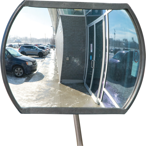 Miroir convexe rectangulaire/rond avec bras t&eacute;lescopique, 12" h x 18" la, Int&eacute;rieur/Ext&eacute;rieur Air Extreme Inc.