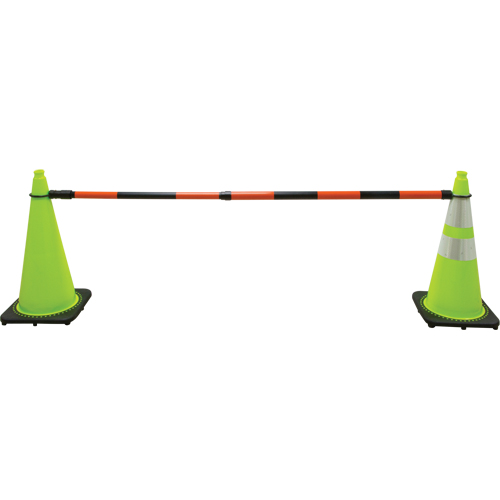 Retractable Cone Bar, 7' 5" Extended Length, Black/Orange Air Extreme Inc.