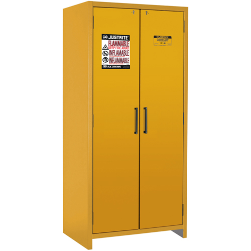 Armoire d'entreposage 90 minutes s&eacute;curitaire et conforme &agrave; la norme EN, 30 gal., 2 Porte(s), 35,16" La x 76,89" h x 24,21" p Air Extreme Inc.