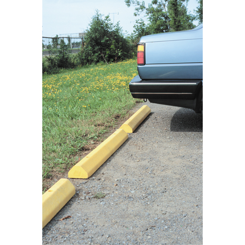 Car Stops, Plastic, 4' L, Yellow Air Extreme Inc.