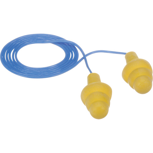 E-A-R Ultrafit Premolded Earplugs, Corded, Bulk - Polybag, 25 dB NRR, One-Size Air Extreme Inc.