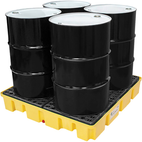 Palette de d&eacute;versements Poly-Slim-Line sans drain, Capacit&eacute; de d&eacute;versement 66 gal. US, 49" x 49" x 8,75" Air Extreme Inc.