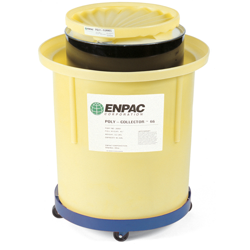 Poly-Collector 66 avec baril en acier, 32,5" dia. x 42" h, Cap. de d&eacute;versement 70 gal. US Air Extreme Inc.