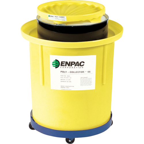 Poly-Collector 110 with Steel Drum, 31.75" dia. x 49" H, 103 US gal. Spill Cap. Air Extreme Inc.