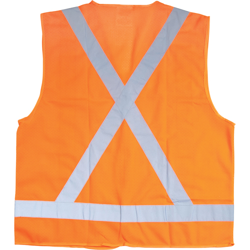 Traffic Safety Vest, High Visibility Orange, 2X-Large, Polyester Air Extreme Inc.
