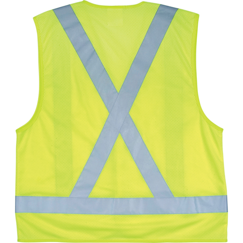 Veste de s&eacute;curit&eacute; pour la circulation, Jaune lime haute visibilit&eacute;, Grand, Polyester Air Extreme Inc.
