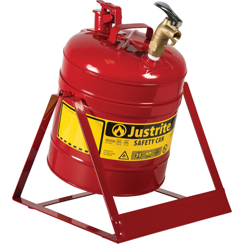 Laboratory Safety Can with Faucet, Type I, Steel, 5 US gal., Red, FM Approved Air Extreme Inc.