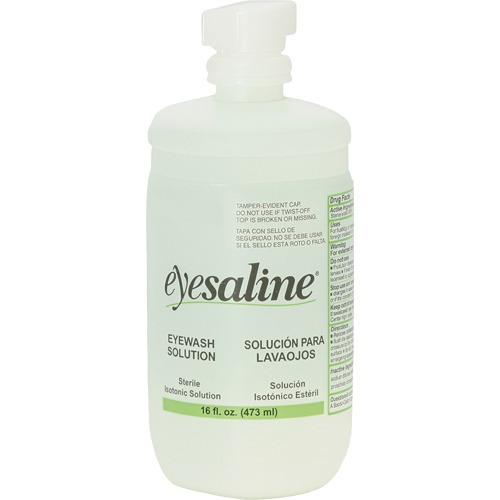 Bouteilles de solution saline pour douche oculaire, Bouteille Plein, 16 oz Air Extreme Inc.