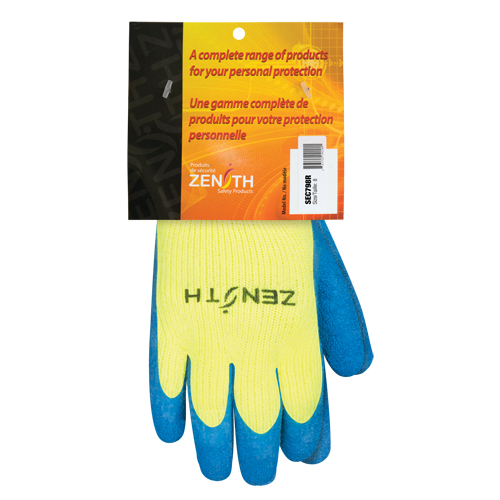 Gants haute visibilit&eacute; doubl&eacute;s d'acrylique de caoutchouc naturel, 8, R&ecirc;vetement Latex de caoutchouc, Calibre 7, Enveloppe en Acrylique Air Extreme Inc.