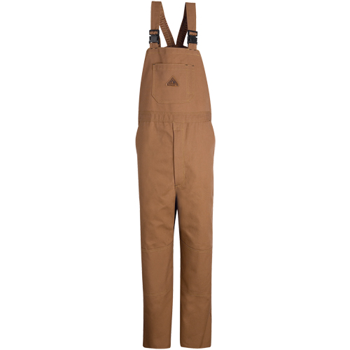 Flame-Resistant Duck Lined Bib Overalls, Medium, Brown Air Extreme Inc.