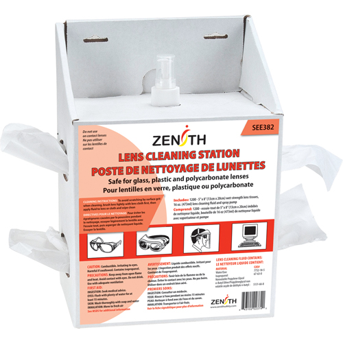 Disposable Lens Cleaning Station, Cardboard, 8" L x 5" D x 12-1/2" H Air Extreme Inc.