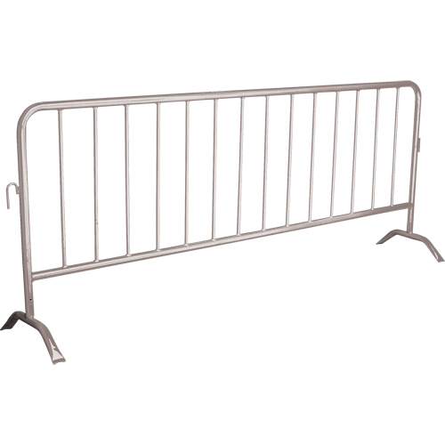 Portable Barrier, Interlocking, 102" L x 40" H, Silver Air Extreme Inc.