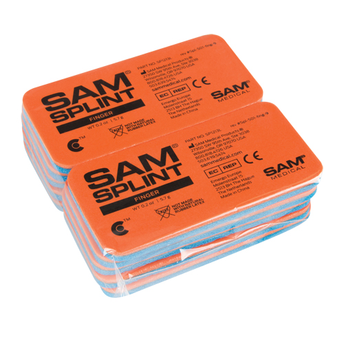 Attelles Sam, Doigt et orteil, Aluminium rembourr&eacute; au caoutchouc-mousse, 1-13/16", Classe 1 Air Extreme Inc.