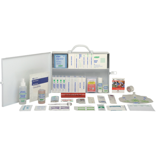 Trousses de premiers soins standards pour le bureau, Dispositif m&eacute;dical Classe 1, Boîte en m&eacute;tal Air Extreme Inc.