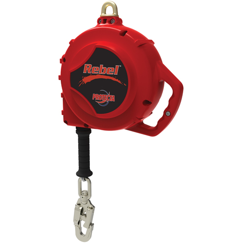 Cordage de s&eacute;curit&eacute; autor&eacute;tractable Rebel, 33', Acier galvanis&eacute;, Pivotant Air Extreme Inc.