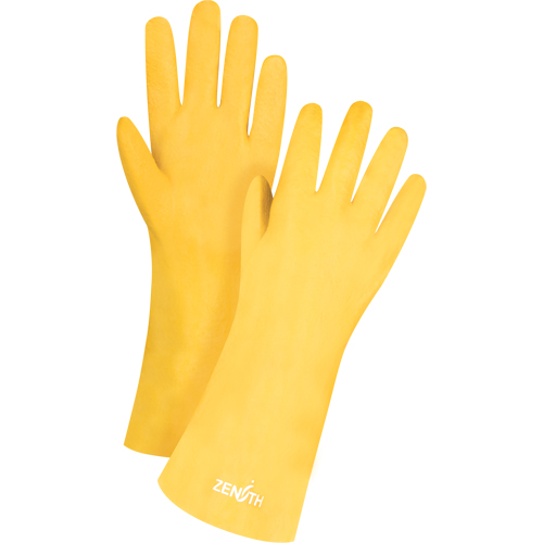 Gants &agrave; fini rugueux et r&eacute;sistants aux produits chimiques, Taille 9, 14" lo, PVC, Doublure en Interlock, 47-mil Air Extreme Inc.
