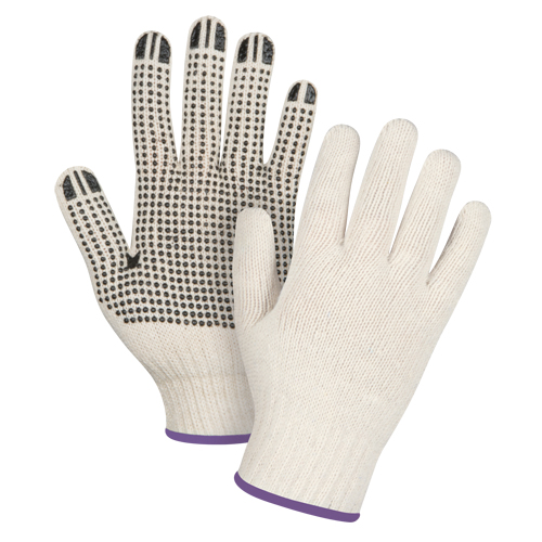 Lightweight Dotted String Knit Gloves, Poly/Cotton, Single Sided, 7 Gauge, X-Small Air Extreme Inc.