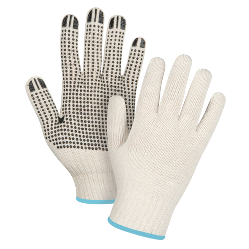 Heavyweight Dotted String Knit Gloves, Poly/Cotton, Single Sided, 7 Gauge, X-Large Air Extreme Inc.