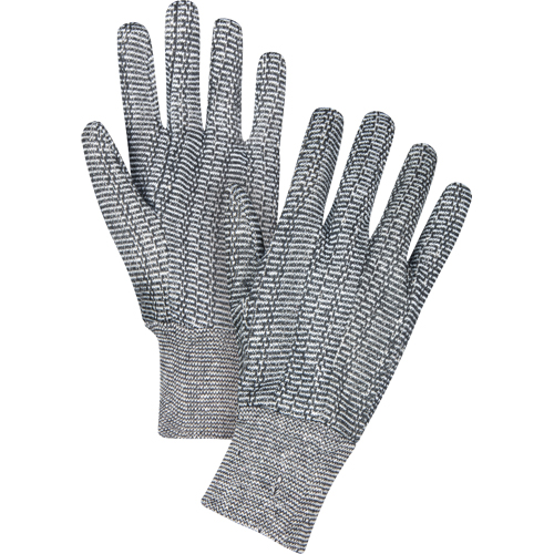 Jersey Gloves, Large, Salt & Pepper, Unlined, Knit Wrist Air Extreme Inc.