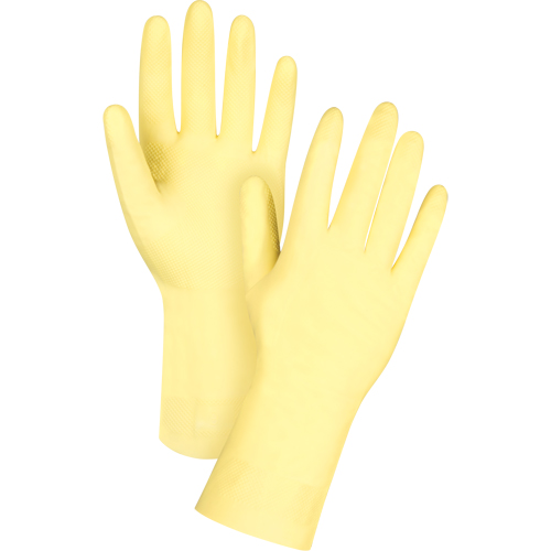 Gants jaune canari de premi&egrave;re qualit&eacute; r&eacute;sistants aux produits chimiques, Taille T-Grand/10, 12" lo, Latex de caoutchouc, Doublure en Ouat&eacute;e, 18 mils Air Extreme Inc.