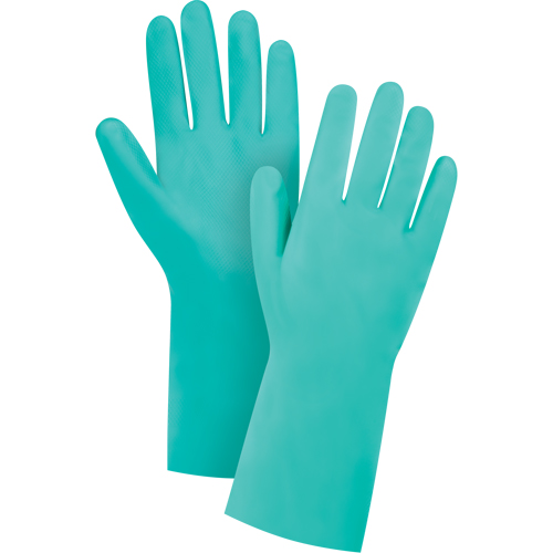 Premium Diamond-Grip Chemical-Resistant Gloves, Size Medium/8, 13" L, Nitrile, Flock-Lined Inner Lining, 15-mil Air Extreme Inc.