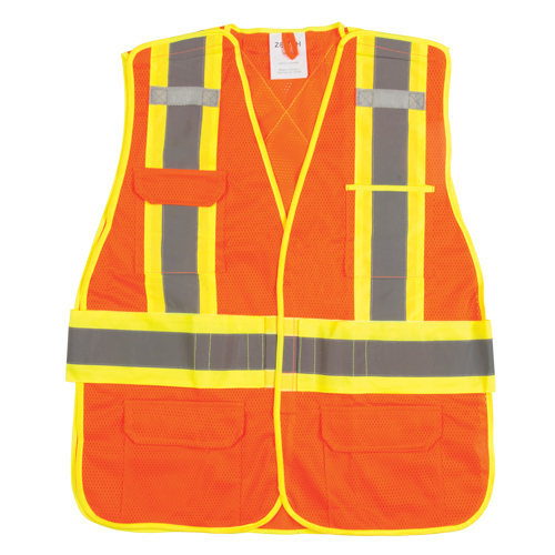 CSA Compliant High Visibility Surveyor Vest, High Visibility Orange, 2X-Large, Polyester Air Extreme Inc.