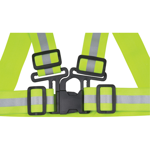 Standard-Duty Safety Harness, High Visibility Lime-Yellow, Silver Reflective Colour, Large Air Extreme Inc.
