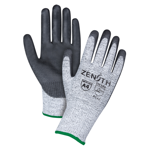 Gants &eacute;lastiques sans coutures r&eacute;sistants &agrave; la coupe, Taille Moyen/8, Calibre 13, Rev&ecirc;tement Polyur&eacute;thane, Enveloppe en PEHP, ANSI/ISEA 105 niveau 4/EN 388 niveau 5 Air Extreme Inc.