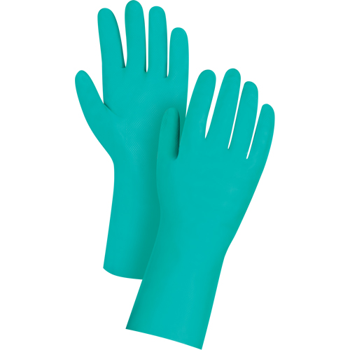 Premium Diamond-Grip Chemical-Resistant Gloves, Size Small/7, 13" L, Nitrile, 11-mil Air Extreme Inc.