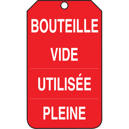 &eacute;tiquettes de s&eacute;curit&eacute; d'inspection et de contr&ocirc;le de l'&eacute;tat de l'&eacute;quipement, Papier cartonn&eacute;, 3-3/8" la x 5-7/8" h, Français Air Extreme Inc.