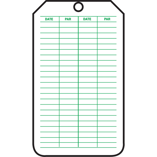 &eacute;tiquettes de s&eacute;curit&eacute; d'inspection et de contr&ocirc;le de l'&eacute;tat de l'&eacute;quipement, Papier cartonn&eacute;, 3-1/8" la x 5-7/8" h, Français Air Extreme Inc.