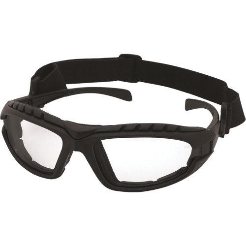 Dustdevil Black Frame Safety Glasses, Clear Lens, Anti-Fog/Anti-Scratch, ANSI Z87+/Meets/Exceeds CSA Z94.3 Air Extreme Inc.