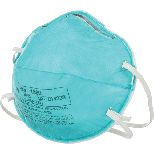 Respirateur 1860 contre les particules pour les soins de la sant&eacute;, N95, Certifi&eacute; NIOSH Air Extreme Inc.