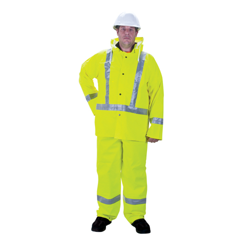 RZ900 Premium Traffic Rain Suit, Polyester/PVC, Medium, Lime-Yellow Air Extreme Inc.