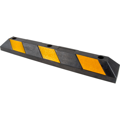 Parking Curb, Rubber, 3' L, Black/Yellow Air Extreme Inc.