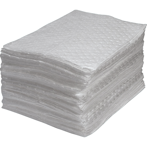 Premium Fine Fibre Sorbent Pads, Oil Only, 15" x 17", 30 gal. Absorbancy Air Extreme Inc.