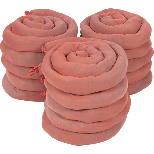 Sorbents Socks, Hazmat, 50 gal. Absorbancy, 3" W x 8' L, Pack of 15 Air Extreme Inc.