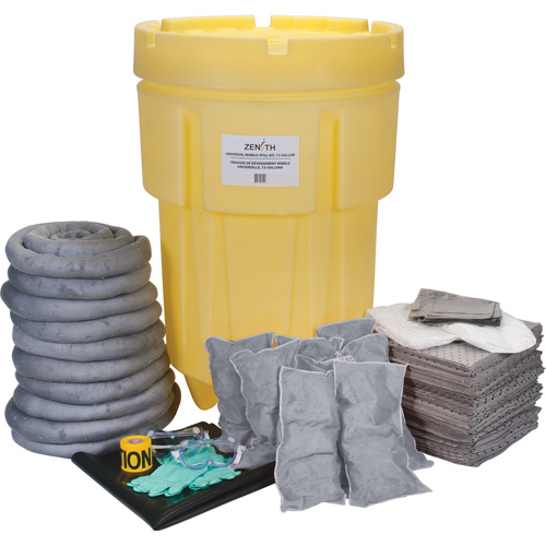 Premium Shop Spill Kit, Universal, Drum, 95 US gal. Absorbancy Air Extreme Inc.