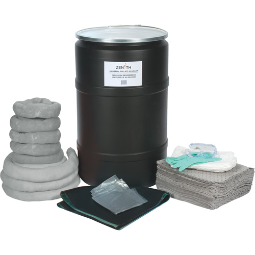 Spill Kit, Universal, Drum, 55 US gal. Absorbancy Air Extreme Inc.