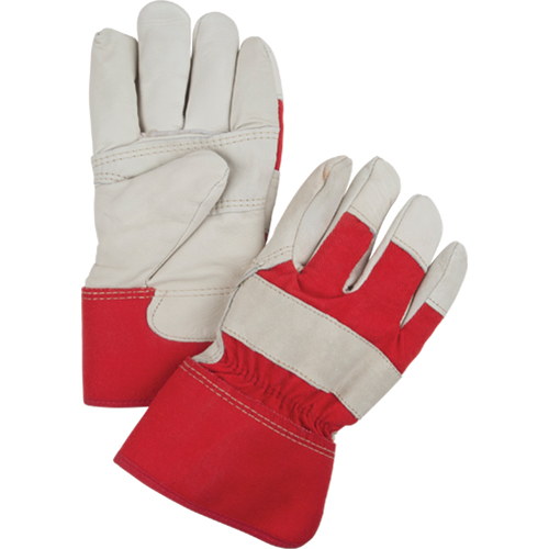 Red & White Winter-Lined Fitters Gloves, Large, Grain Cowhide Palm, Boa Inner Lining Air Extreme Inc.