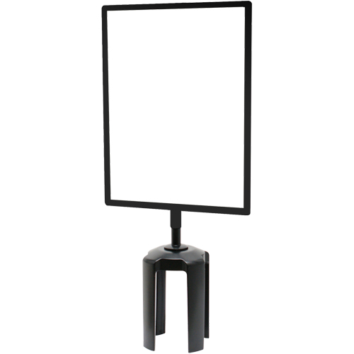 Tensabarrier&reg; Sign Frame with Adapter, Black Air Extreme Inc.