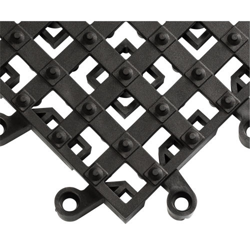 Tapis ErgoDeck avec crampons antid&eacute;rapants int&eacute;gr&eacute;s No 553, PVC, 1-1/2' la c, 1-1/2' lo, 7/8" &eacute;paisseur, Noir Air Extreme Inc.