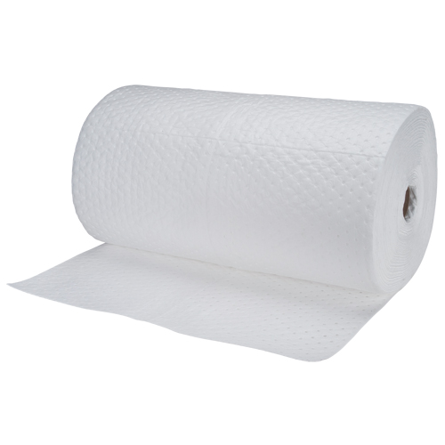 Industrial-Grade Fine Fibre Sorbent Rolls, Heavyweight, 150' L x 30" W, 70 gal. Absorbancy Air Extreme Inc.