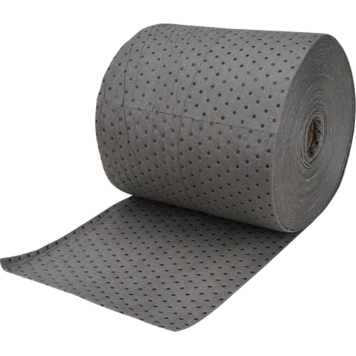 Rouleaux absorbants en fibres fines de calibre industriel, Lourd, 150' lo x 15" la, Absorption 35 gal. Air Extreme Inc.