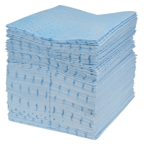 Premium Blue Bonded Sorbent Pads, Oil Only, 15" x 17", 30 gal. Absorbancy Air Extreme Inc.