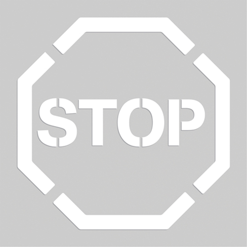 Floor Marking Stencils - Stop, Pictogram, 20" x 20" Air Extreme Inc.