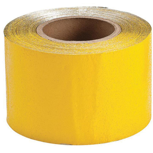 Temporary Pavement Marking Tape, 4" x 150', Vinyl, Yellow Air Extreme Inc.