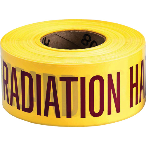 Ruban pour barricade, Anglais, 3" la x 1000' lo, 3 mils, Magenta/jaune Air Extreme Inc.